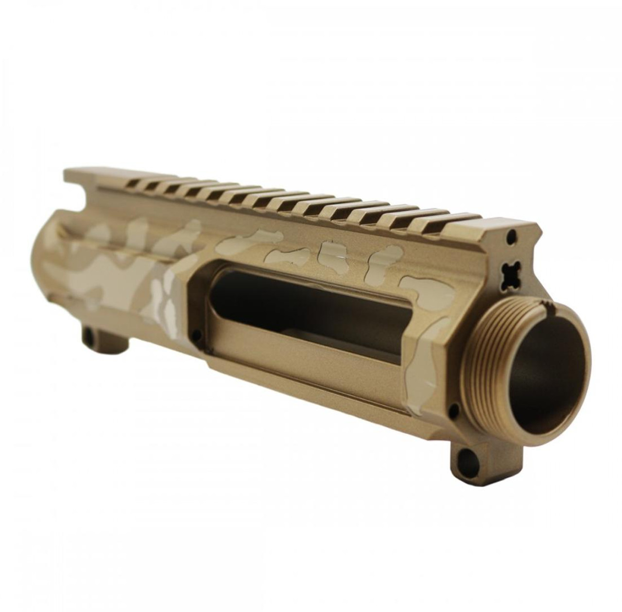 MCS AR-15 5.56 NATO 5'' CAMO PISTOL UPPER - BILLET UPPER WITH 4'' COMBAT M-LOK HANDGUARD C CUT - CERAKOTE CAMO V2 