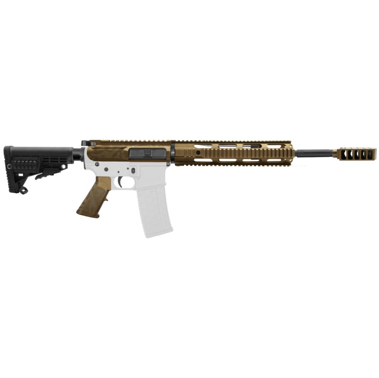 MCS AR-15 5.56 NATO 16" CARBINE KIT WITH 12" FREE FLOAT HANDGUARD - CERAKOTE CAMO 