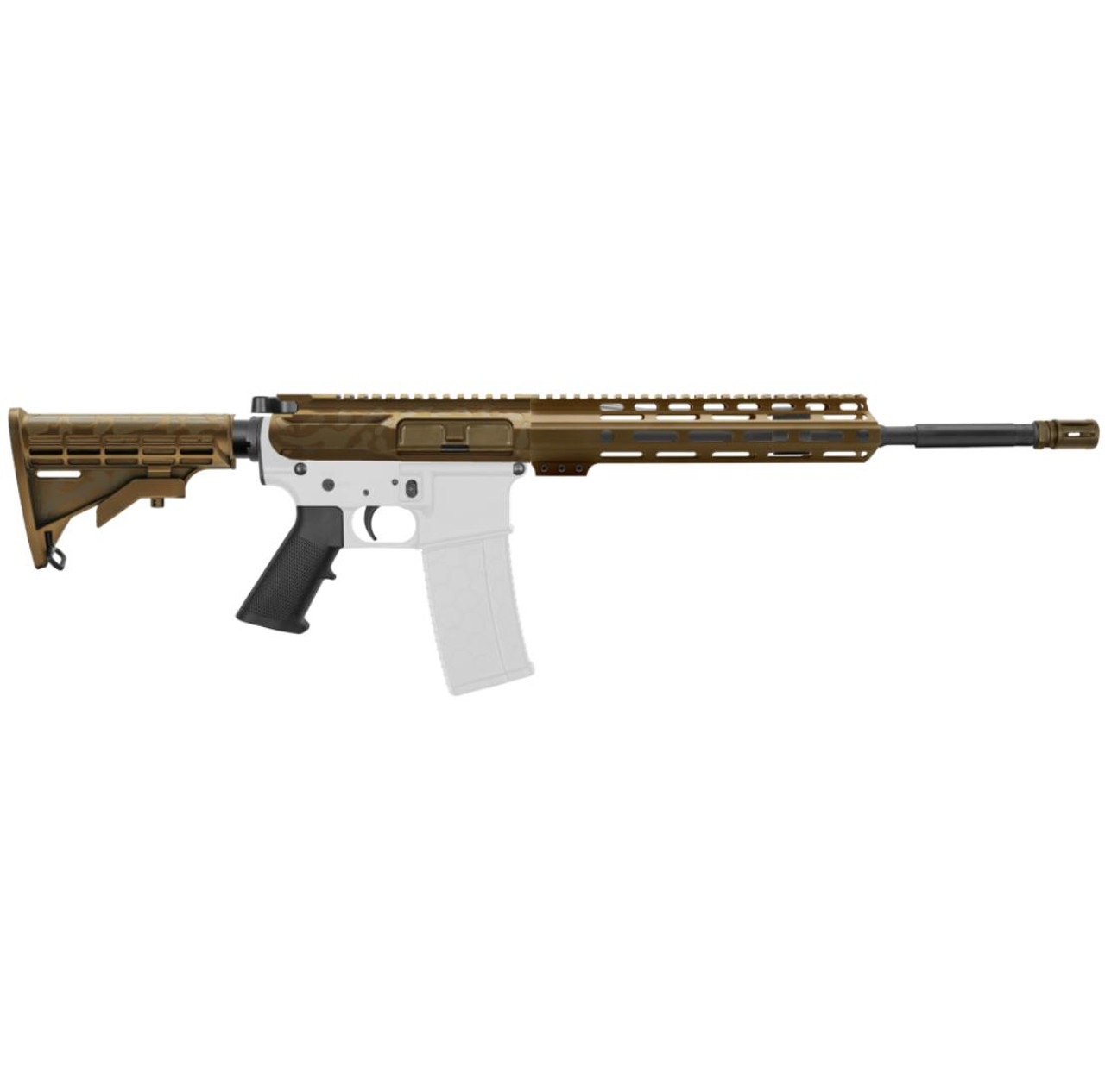 MCS AR-15 5.56 NATO 16" CARBINE KIT WITH 10" M-LOK HANDGUARD - CERAKOTE CAMO 