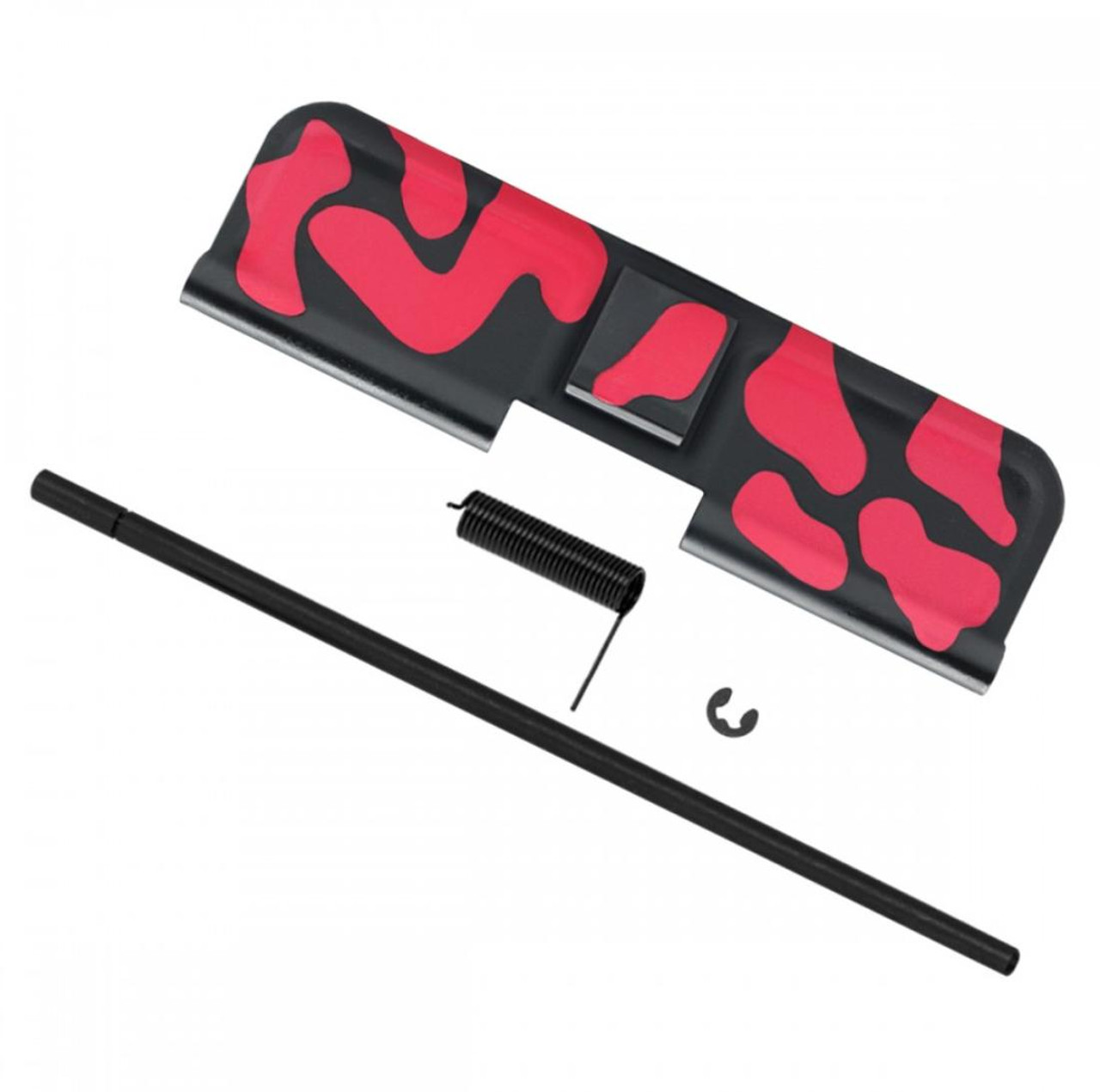 MCS AR-15 5.56 NATO 5'' PISTOL UPPER - BILLET UPPER WITH 4'' HANDGUARD C CUT - CERAKOTE RED CAMO 
