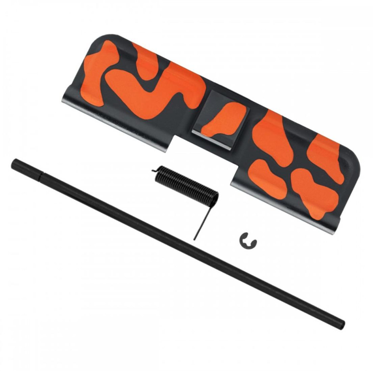 MCS AR-15 5.56 NATO 5'' PISTOL UPPER - BILLET UPPER WITH 4'' HANDGUARD C CUT - CERAKOTE HUNTER ORANGE CAMO 
