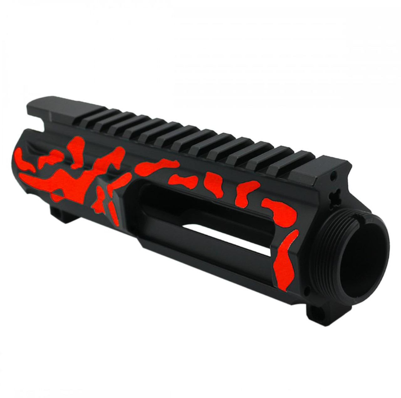 MCS AR-15 5.56 NATO 5'' PISTOL UPPER - BILLET UPPER WITH 4'' SUPER SLIM FREE FLOAT HANDGUARD - CERAKOTE RED CAMO 