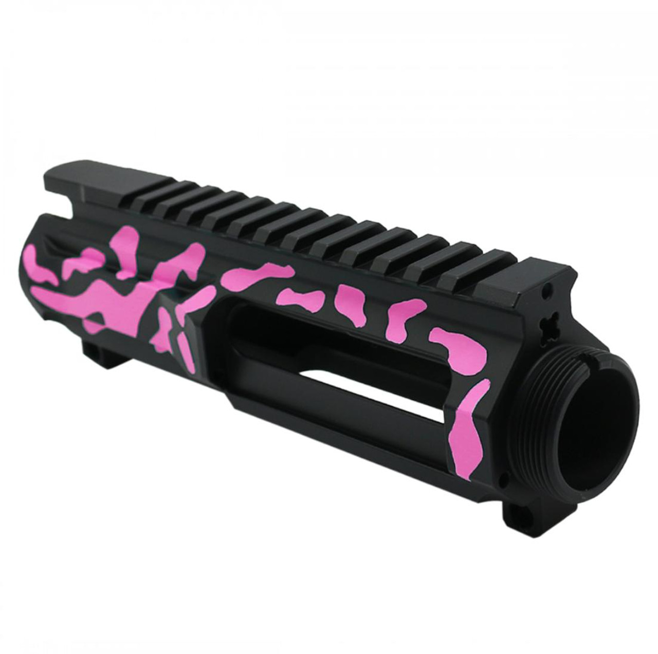 MCS AR-15 5.56 NATO 5'' PISTOL UPPER - BILLET UPPER WITH 4'' SUPER SLIM FREE FLOAT HANDGUARD - CERAKOTE PINK CAMO 