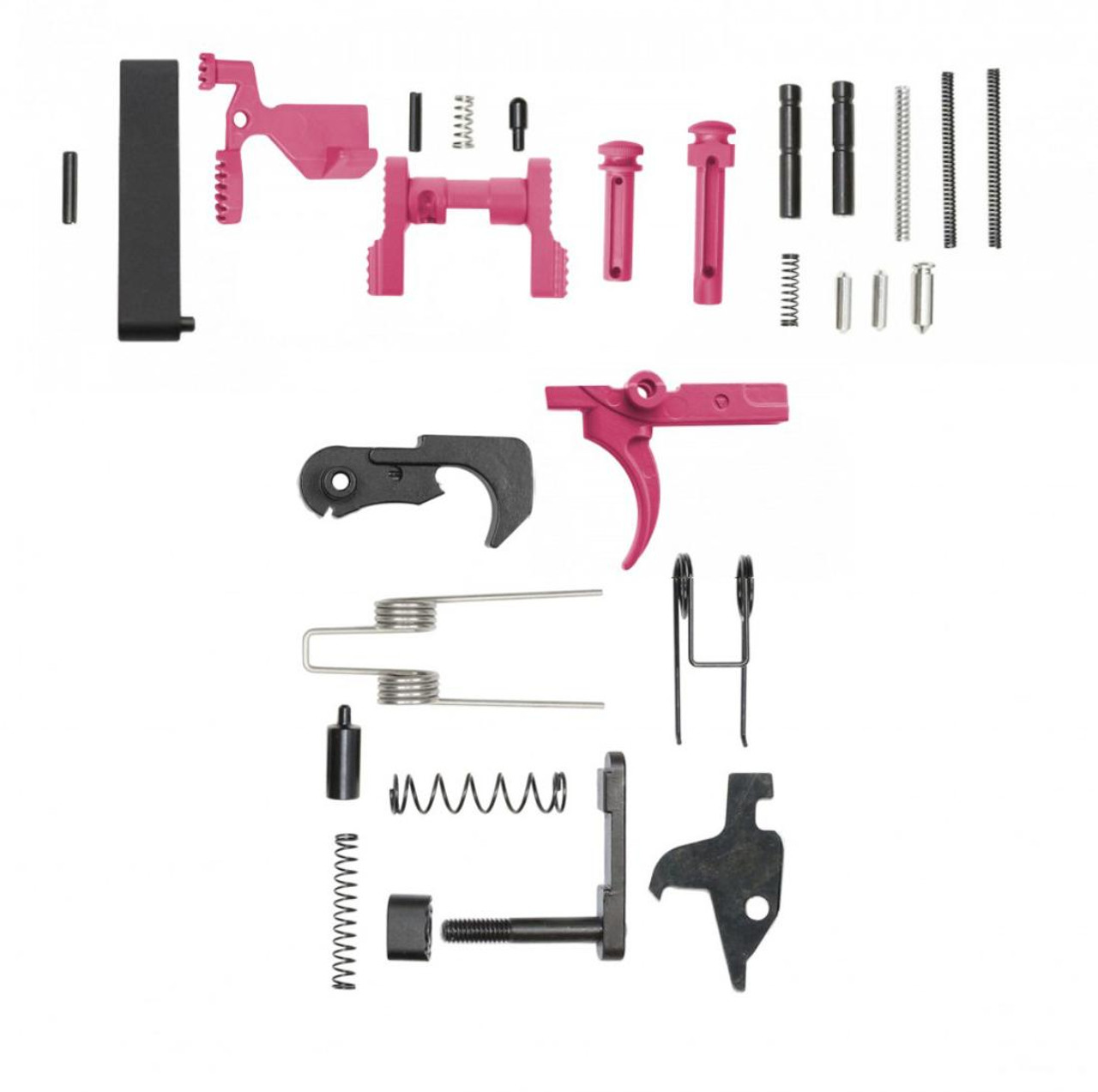 MCS AR-15 5.56 NATO 5'' PISTOL KIT - BILLET UPPER WITH 4'' SUPER SLIM FREE FLOAT HANDGUARD - CERAKOTE PINK CAMO 