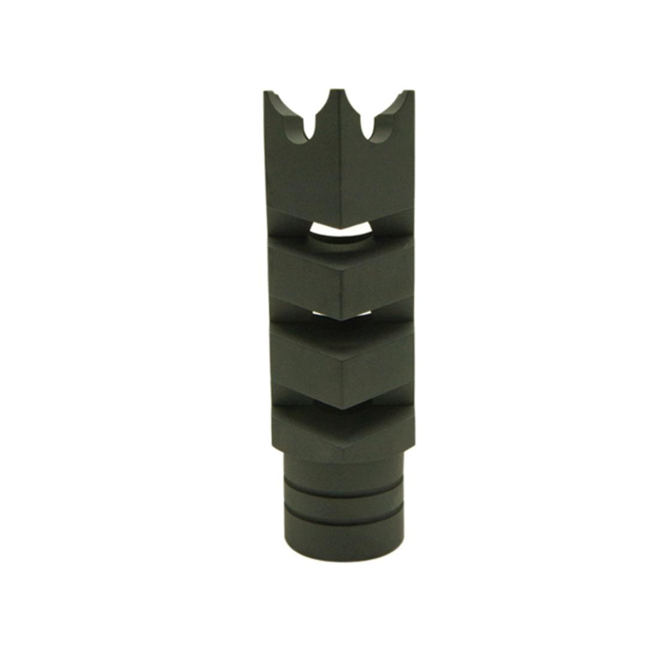 MCS AR-15/.223/5.56 Shark Muzzle Brake 1/2x28 Pitch Thread - Cerakote OD Green 