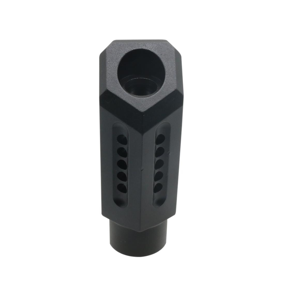 AR-15 Pentagram Ported Steel Muzzle Brake 1/2x28 BLACK