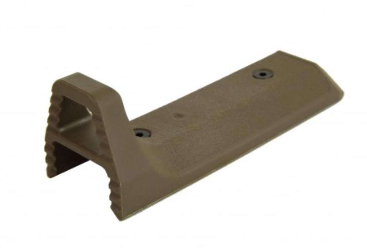 MCS KEYMOD CURVED FORE GRIP HAND STOP - FDE 