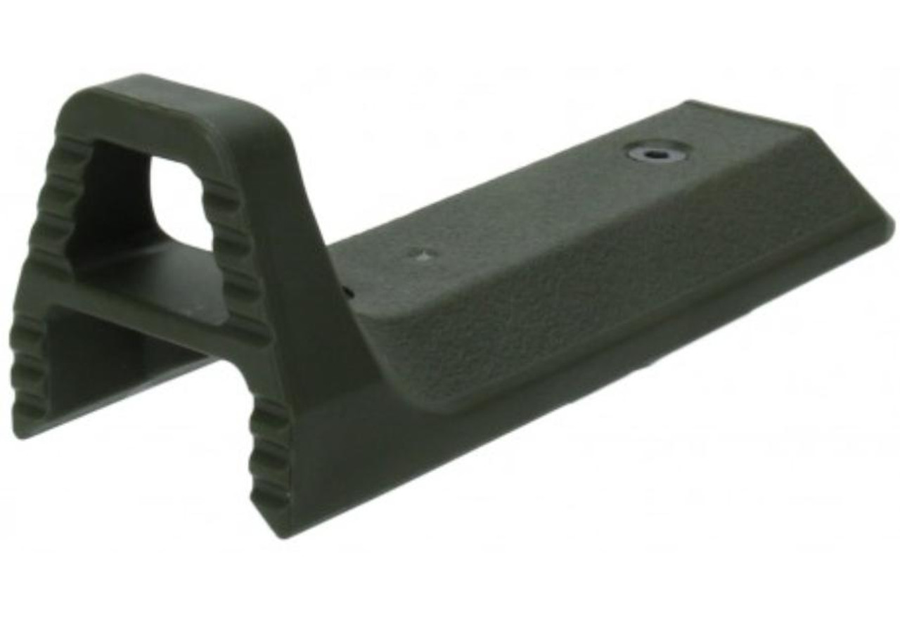 MCS KEYMOD CURVED FORE GRIP HAND STOP - OD GREEN 