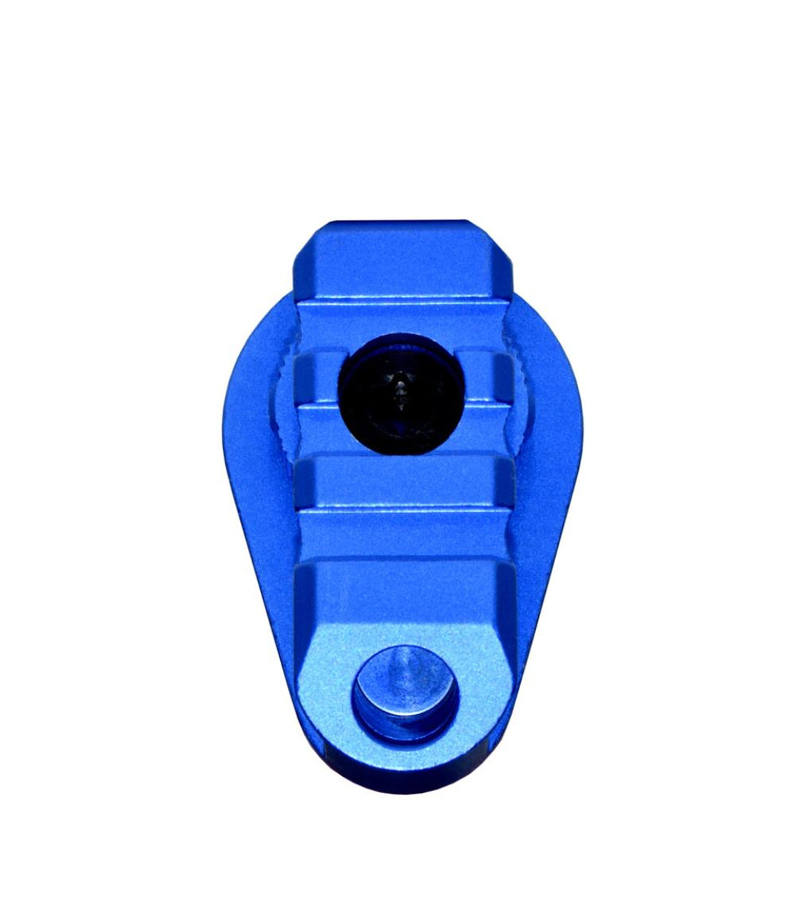 MCS Aluminum Bufferless Stock Adapter Picatinny Rail End Cap and QR Hole - Dark Blue 
