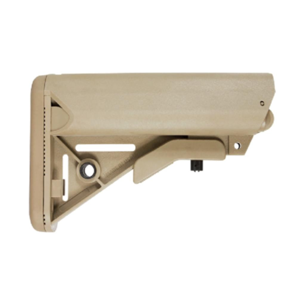 JE Machine Tech SOPMOD Mil-Spec Buttstock – USA Made, Tan | MCS Gearup