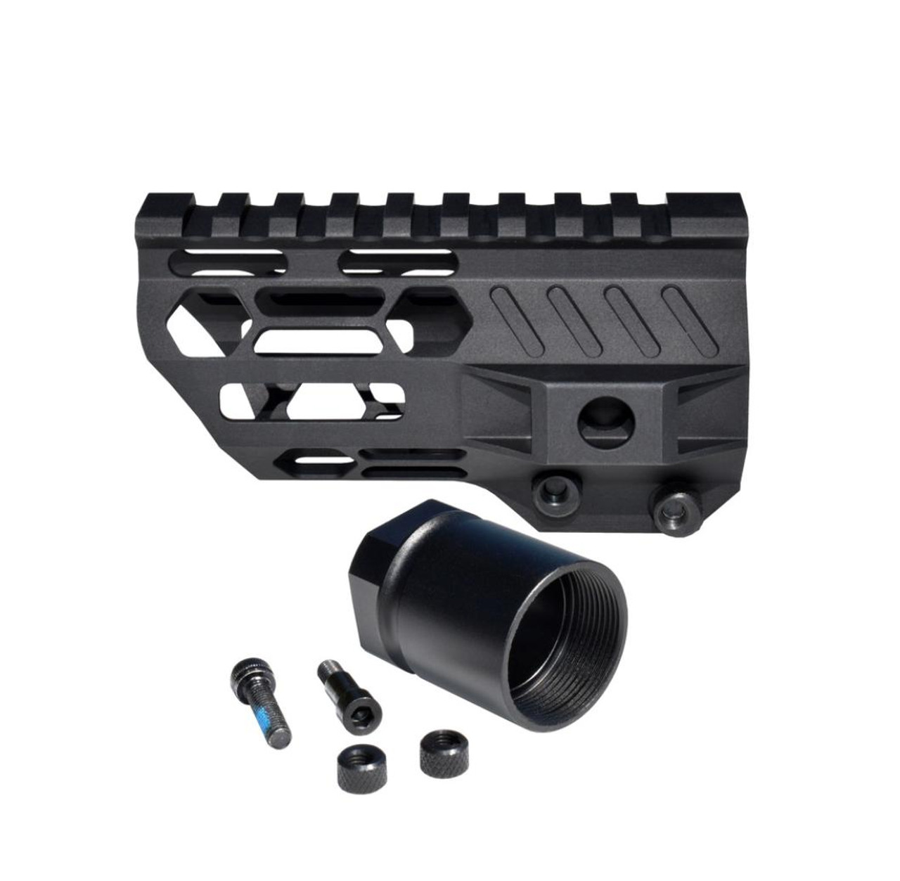MCS 4.2" .223/5.56  M-LOK Free Float Handguard with Shark Forend - Partial Top Rail 