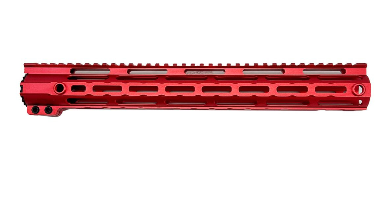 MCS AR-15 15″ Free Float M-LOK Handguard - Delta Red 