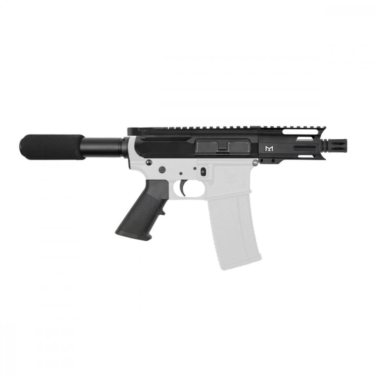 MCS MICRO AR-40 4.5" BILLET UPPER RECEIVER PISTOL BUILD KIT W/4" M-LOK HANDGUARD C CUT 