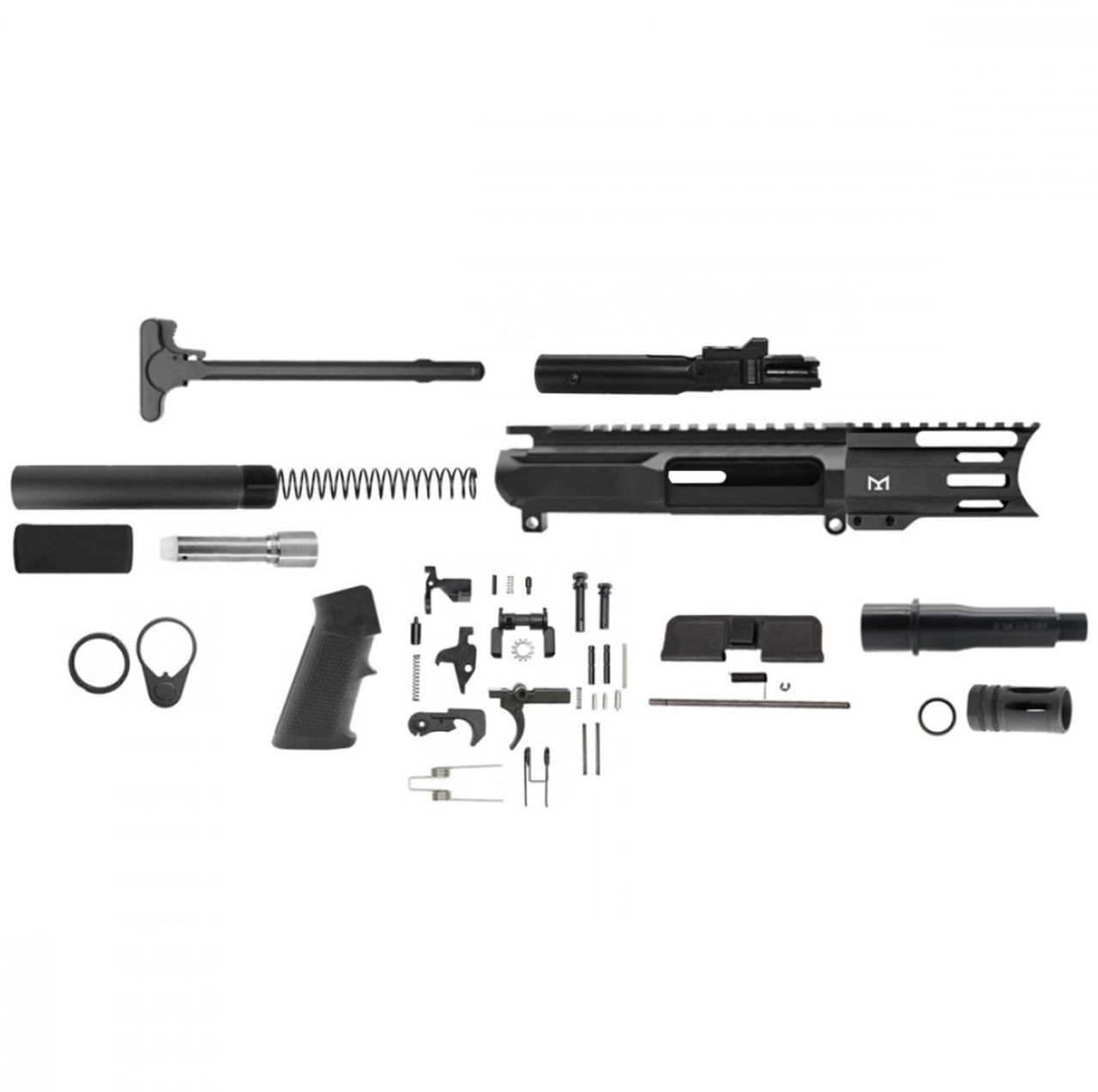 MCS MICRO AR-40 4.5" BILLET UPPER RECEIVER PISTOL BUILD KIT W/4" M-LOK HANDGUARD C CUT 