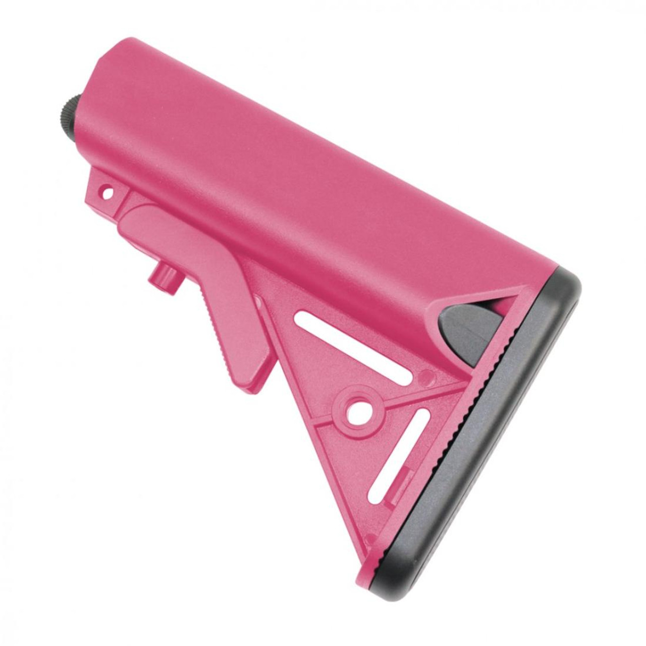 MCS AR-15 SOPMOD Stock Mil-Spec 6-Position Collapsible Buffer Tube Kit - Cerakote Pink 