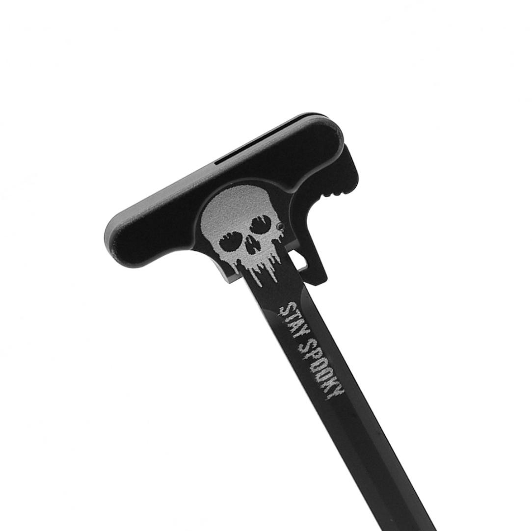 AR-15 Charging Handle - Skull Stay Spooky