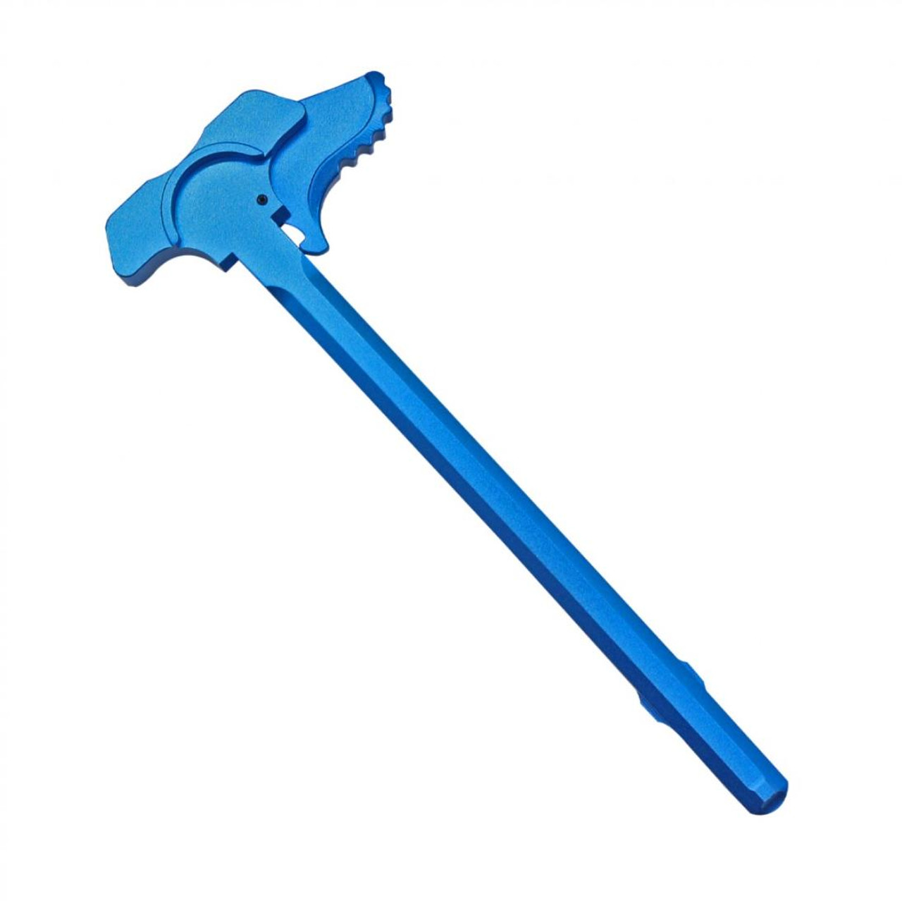 MCS AR-15 Tactical "BAT" Style Charging Handle w/ Oversized Latch Non-Slip - Blue 