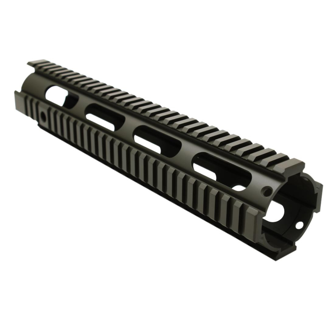 MCS AR-15 12" Mid Length Free Float Handguard - Cerakote - OD Green 
