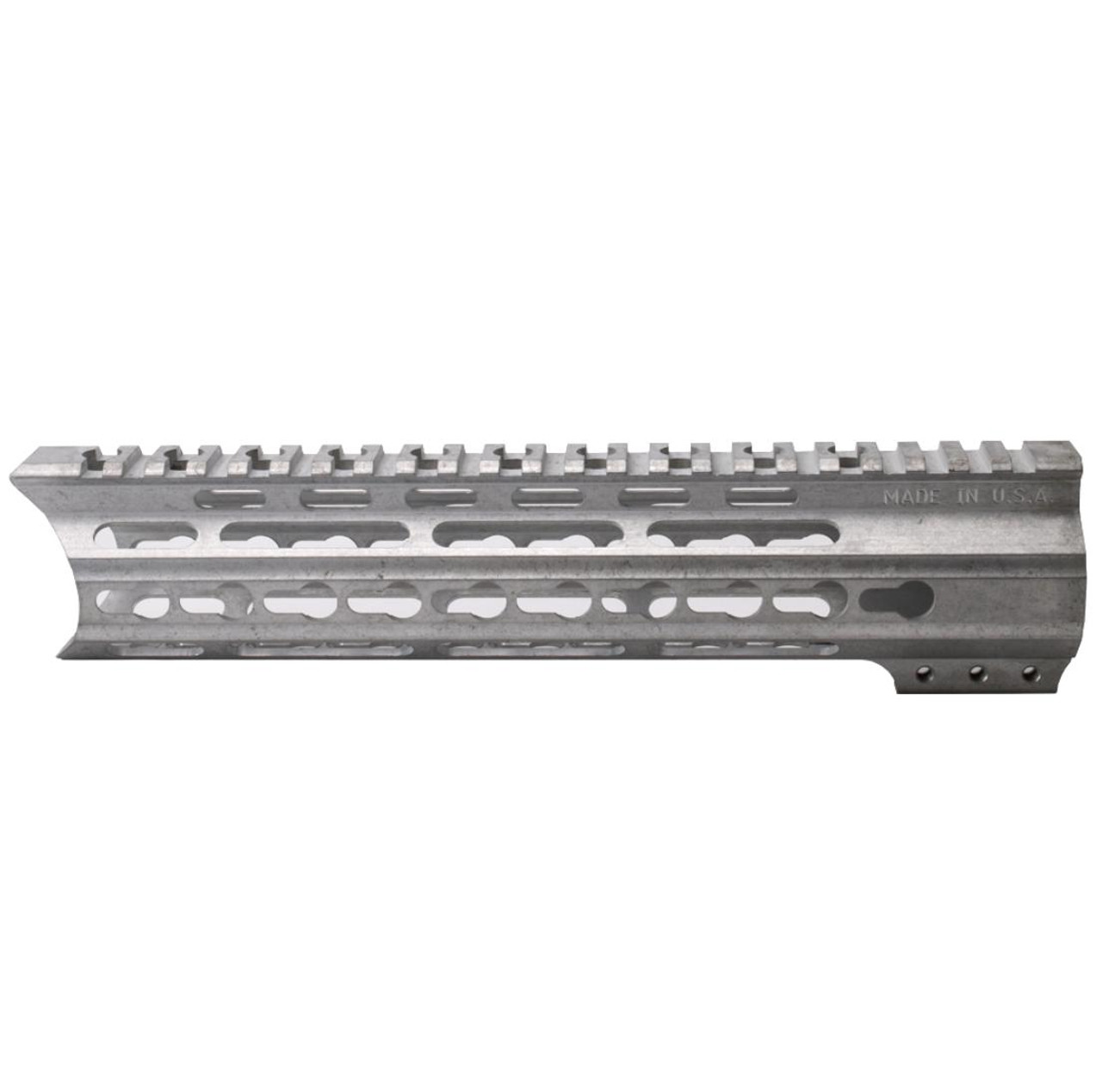 MCS AR-15 10" Super Slim Light Keymod Free Float Handguard "C" Cut - RAW - MADE IN USA 