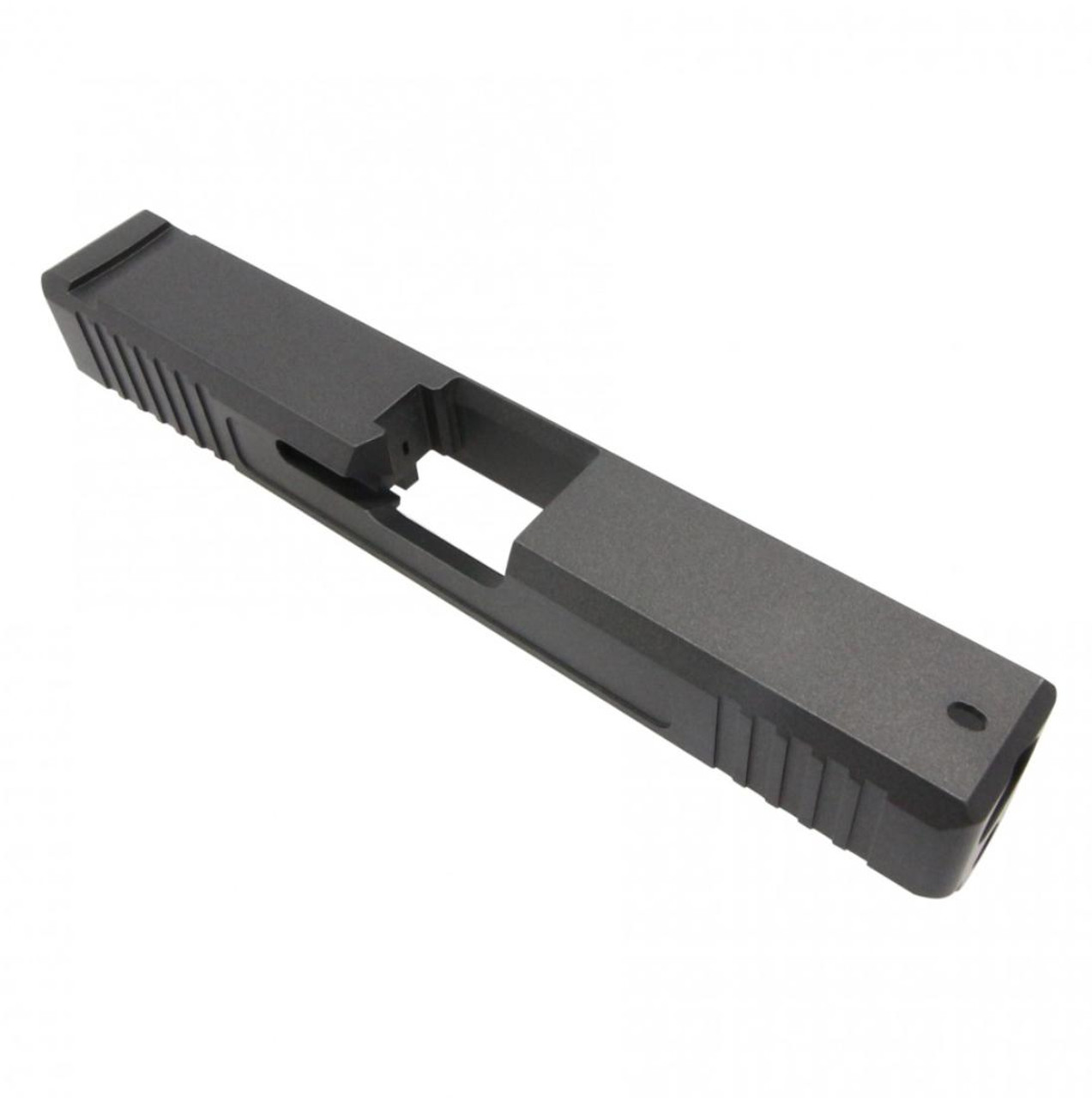 MCS GLOCK 19 CUSTOM STRIPPED SLIDE MADE IN USA - CERAKOTE TUNGSTEN GRAY 