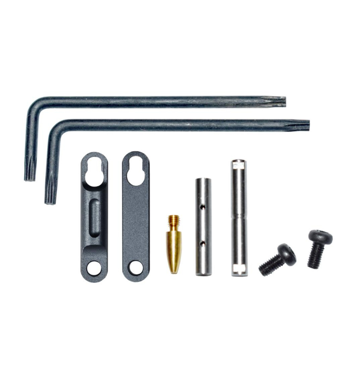 MCS AR Precision Anti-Walk Pin Set Non Rotating Trigger and Hammer Pin and Plate Kit - Anodized Black 