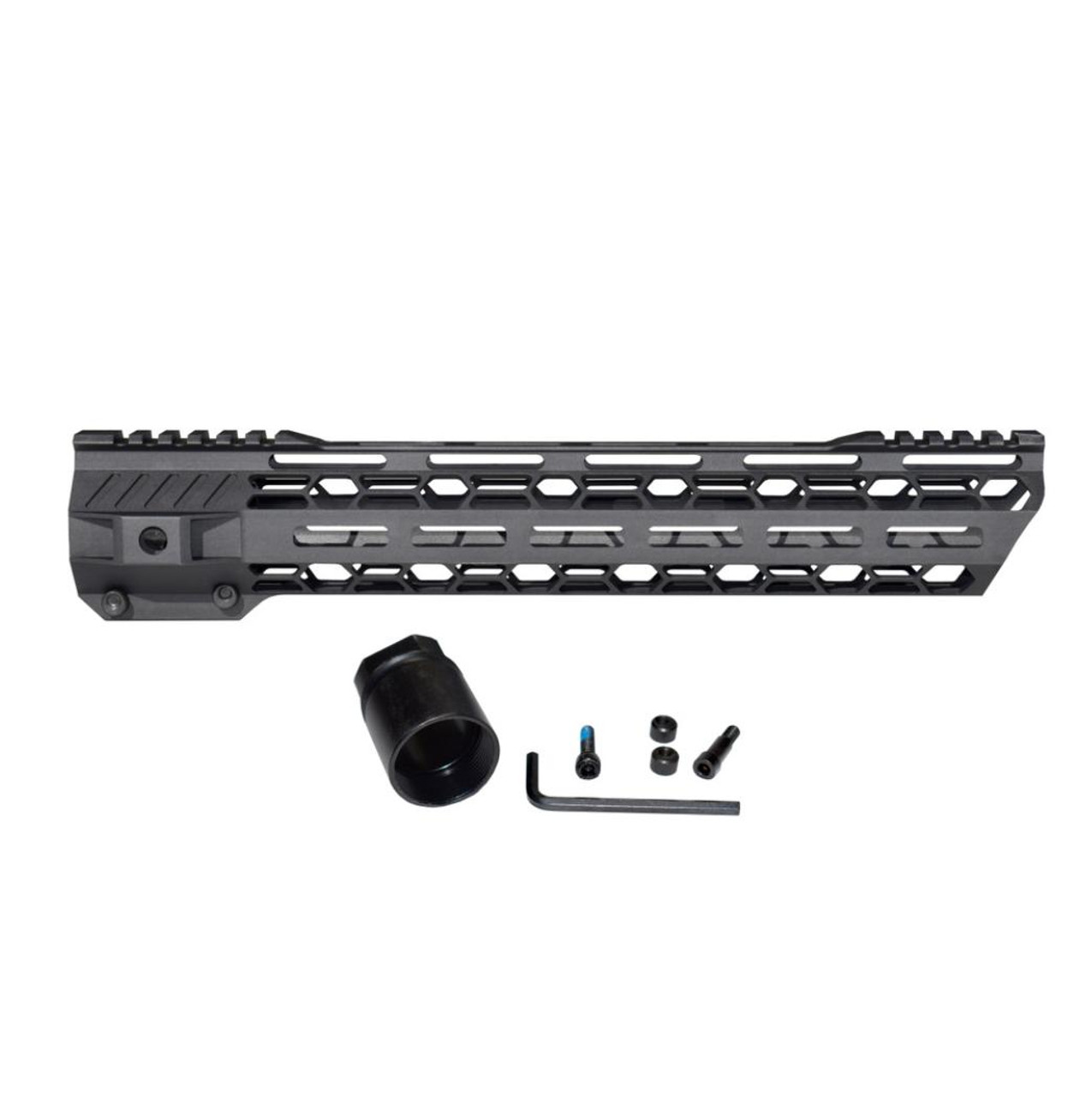 MCS 13" Super Light Free Float M-LOK Handguard with Partial Top Rail, 223/5.56 