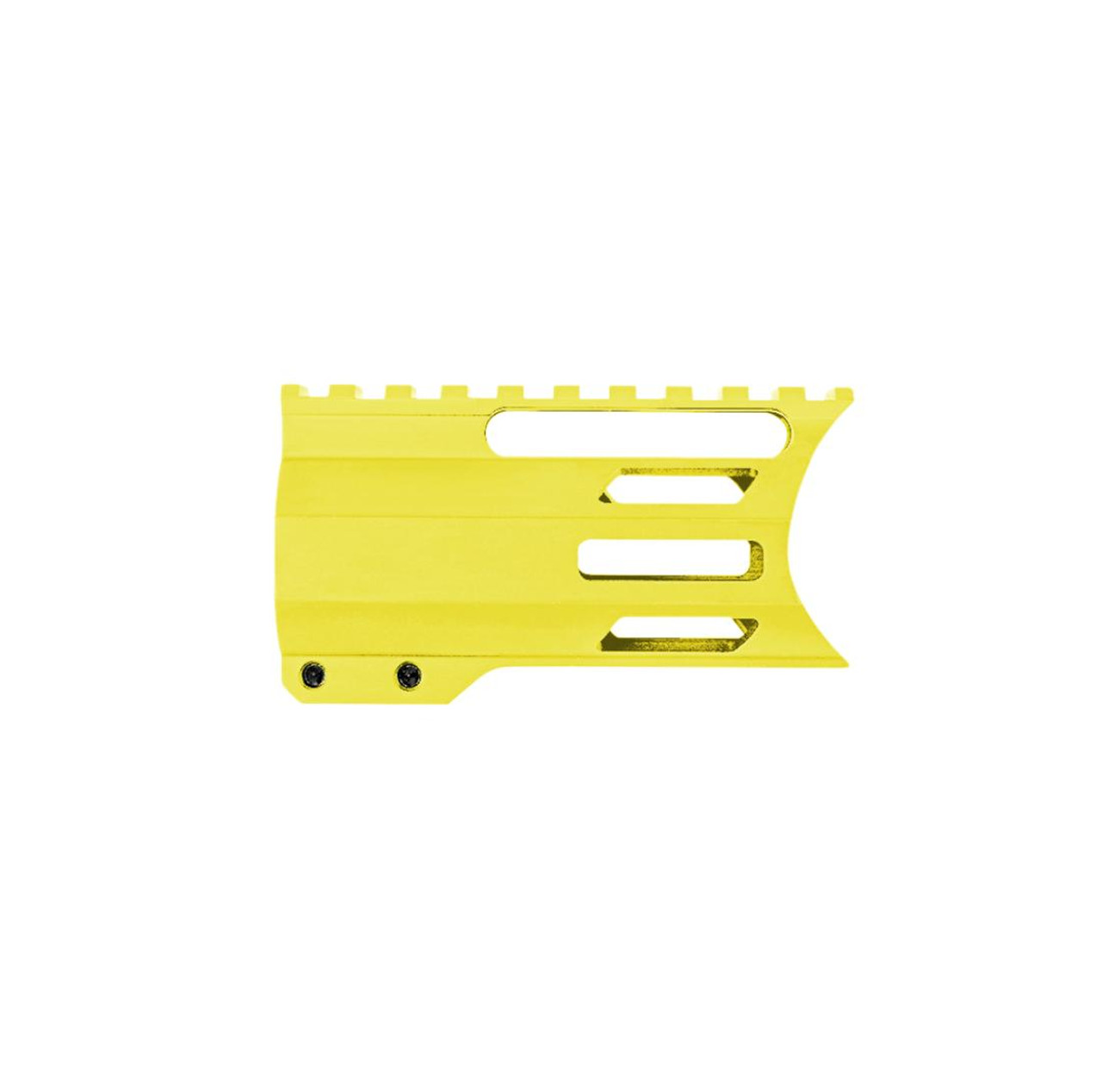 MCS AR-15 4" Combat M-Lok Handguard "C" Cut - Cerakote Lemon Zest 