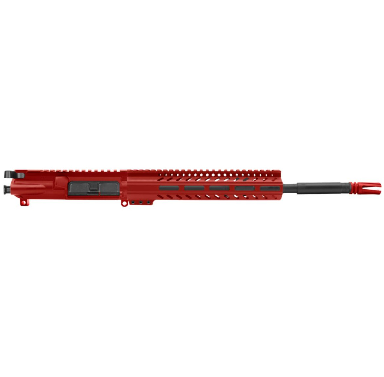 MCS AR-15 5.56 NATO 16" CARBINE UPPER ASSEMBLY WITH 10" M-LOK SUPER SLIM FREE FLOAT HANDGUARD - CERAKOTE RED 