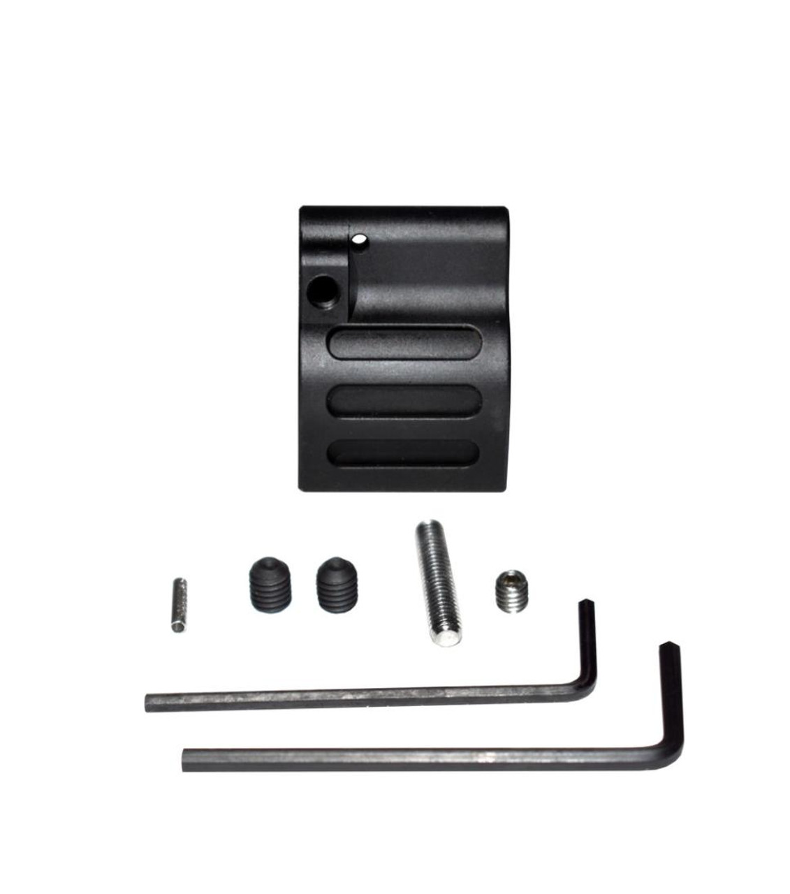 MCS Adjustable Low Profile Gas Block, 0.625” Black Steel 