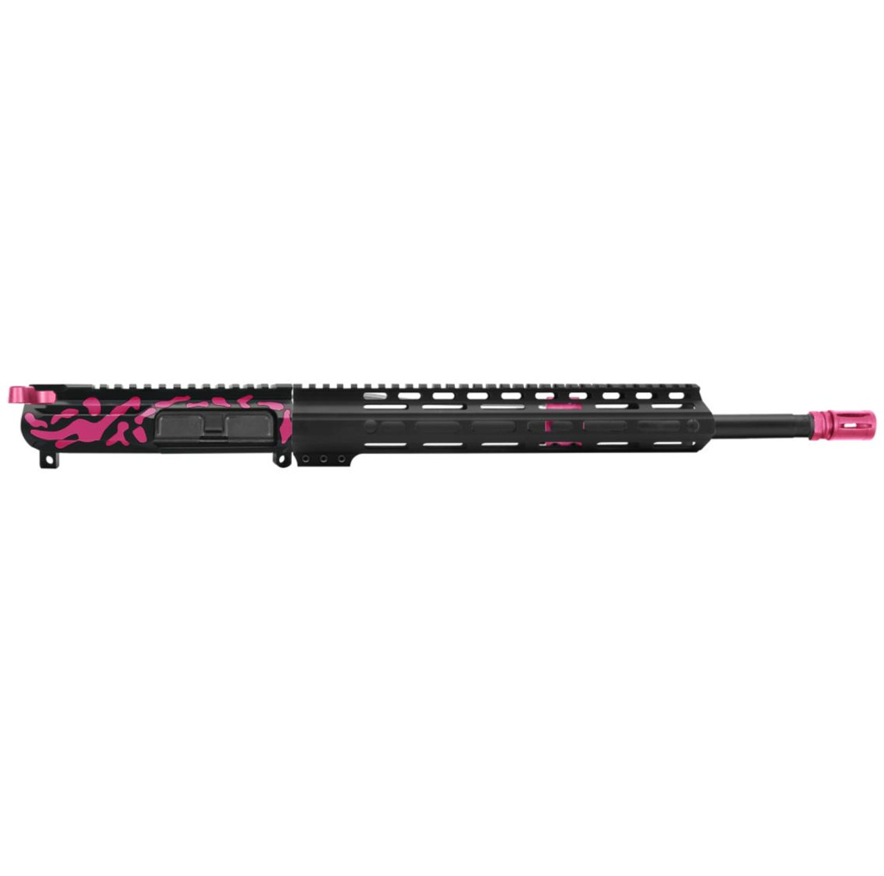MCS AR-15 5.56 NATO 16" CARBINE UPPER - 12" M-LOK HANDGUARD -V2 - CERAKOTE CAMO PINK 