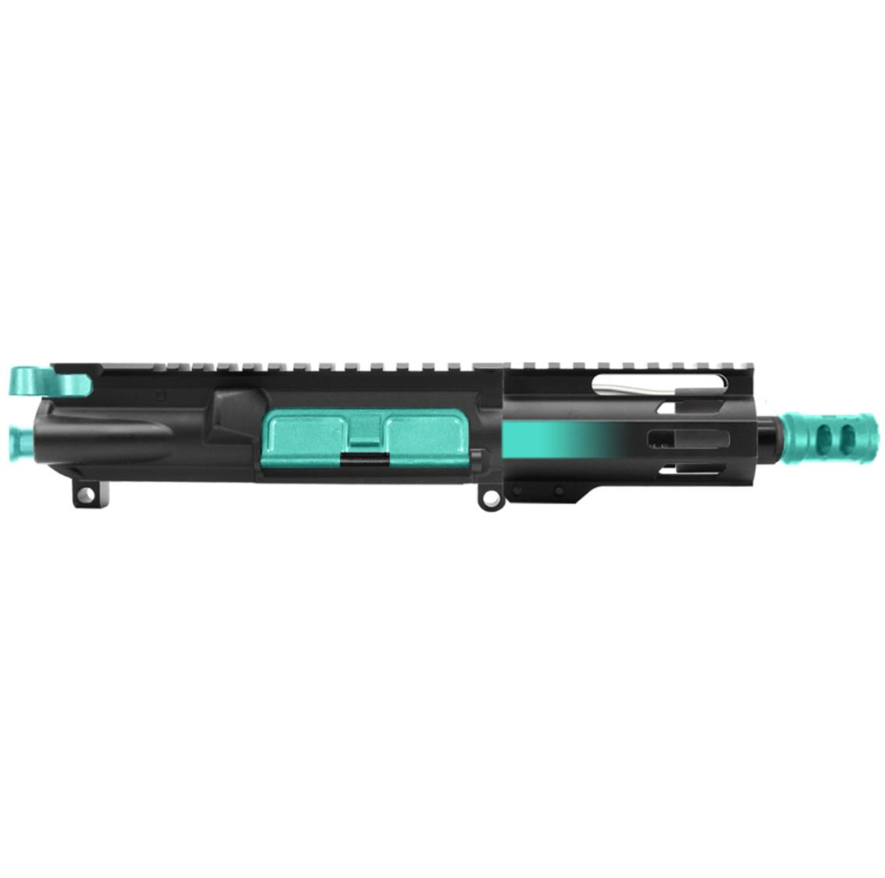 MCS AR-15 5.56 NATO 5'' PISTOL UPPER - FORGED UPPER WITH 4'' HANDGUARD - CERAKOTE GRADIENT ROBINS EGG 