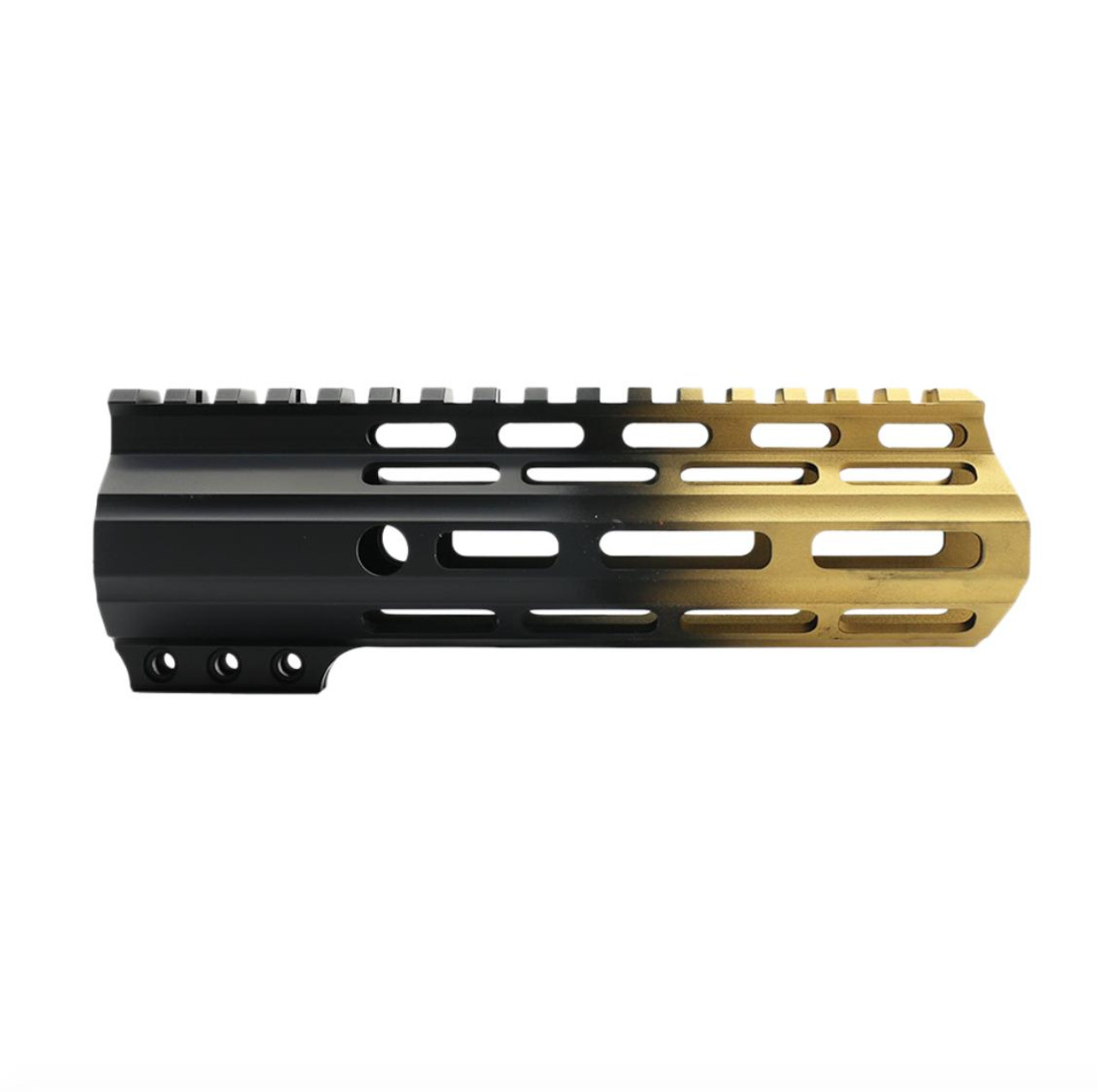 MCS AR-15 5.56 NATO 7.5'' PISTOL KIT - SIDE CUT BILLET UPPER WITH 7'' HANDGUARD - CERAKOTE GRADIENT GOLD 
