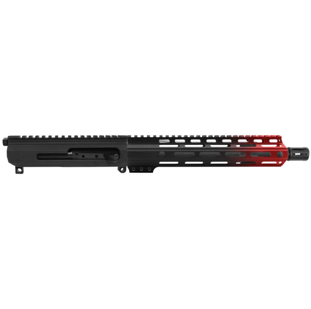 MCS AR-15 5.56 NATO 10.5'' SIDE-CHARGING UPPER WITH 10'' HANDGUARD - CERAKOTE GRADIENT RED 