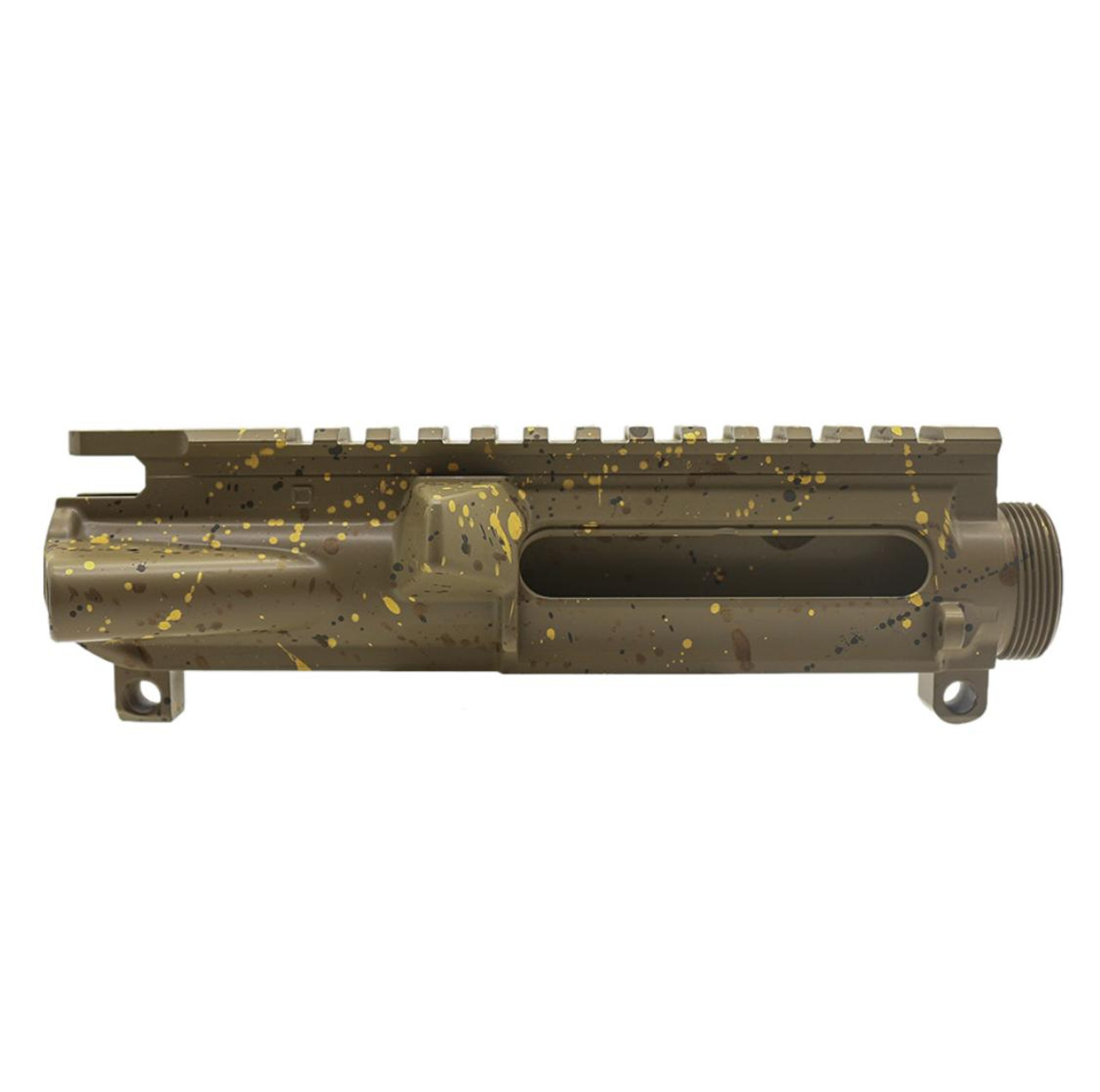 MCS AR-15 5.56 NATO 7.5'' PISTOL KIT - BILLET UPPER WITH 7" Angle Cut Clamp on M-Lok Handguard - CERAKOTE FDE SPLATTER 