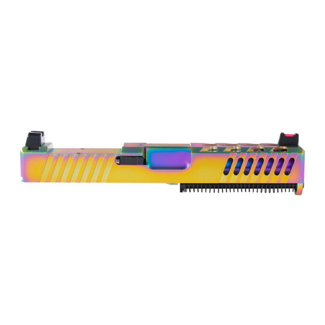 MCS 9MM COMPLETE SLIDE KIT 'POLYCHROME PURSUIT' - GLOCK 19 GEN 1-3 COMPATIBLE 
