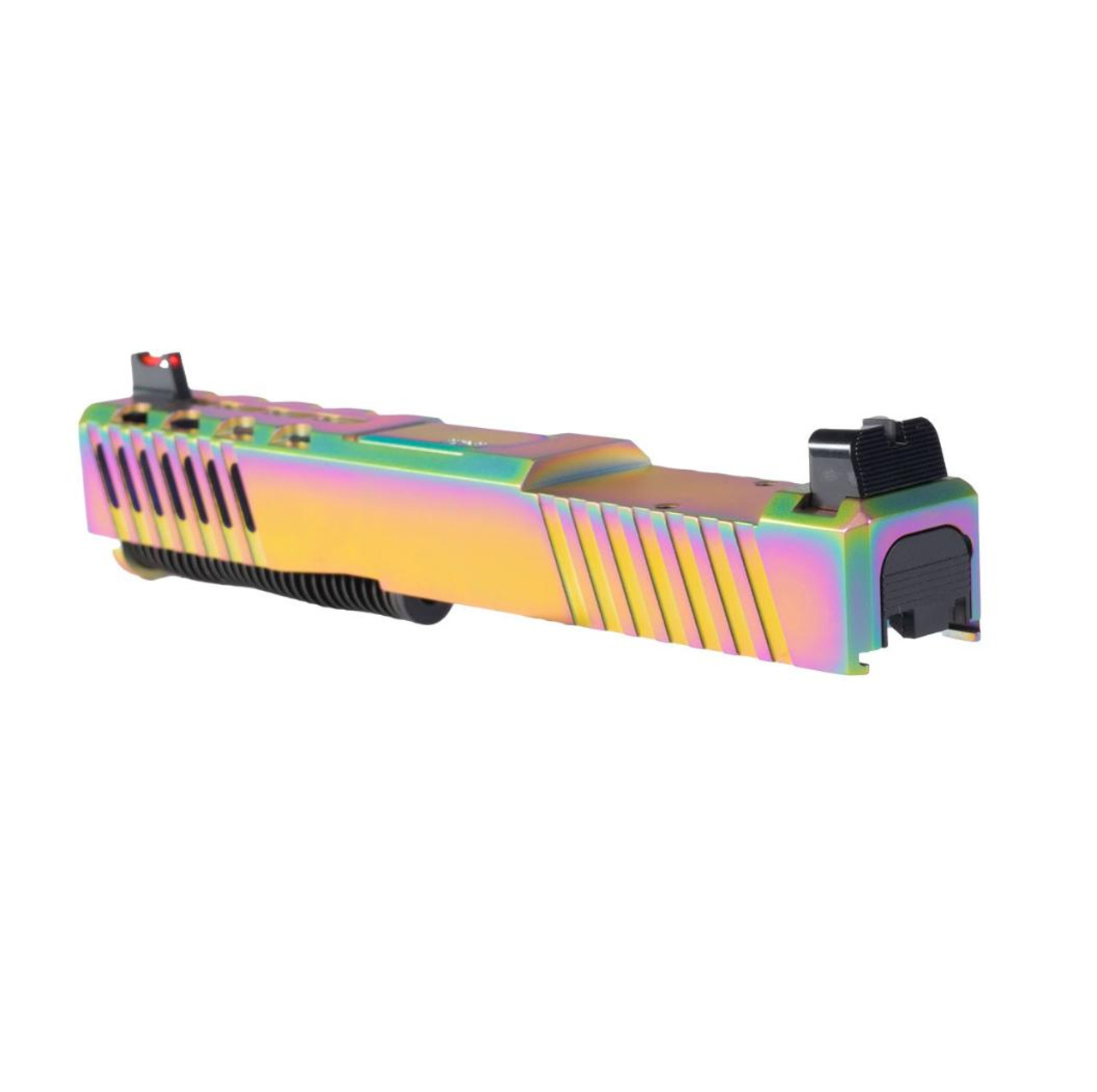 MCS 9MM COMPLETE SLIDE KIT 'POLYCHROME PURSUIT' - GLOCK 19 GEN 1-3 COMPATIBLE 
