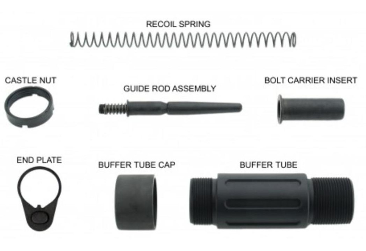 MCS 5" 5.56 NATO UPPER ASSEMBLY WITH SHORT BUFFER SYSTEM - USA MADE 