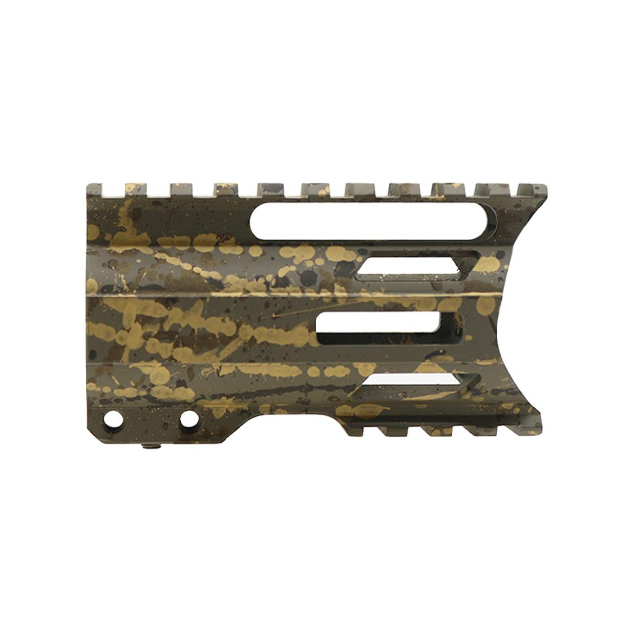 MCS AR-15 4'' Combat Modular M-Lok Handguard "C" Cut - Base FDE - Pattern - Burnt Bronze - OD Green - Gold - Cerakote Splatter 