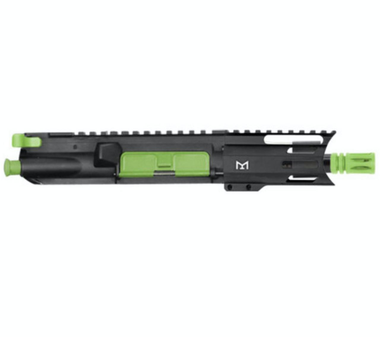 MCS Micro 5" AR15 Complete Build Kit With Short Buffer System - CEARKOTE ZOMBIE GREEN 