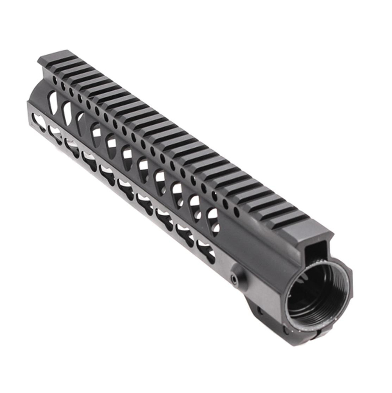 MCS AR-15 10" Super Slim Light Keymod Free Float Handguard w/Steel Barrel Nut & Top Rail 