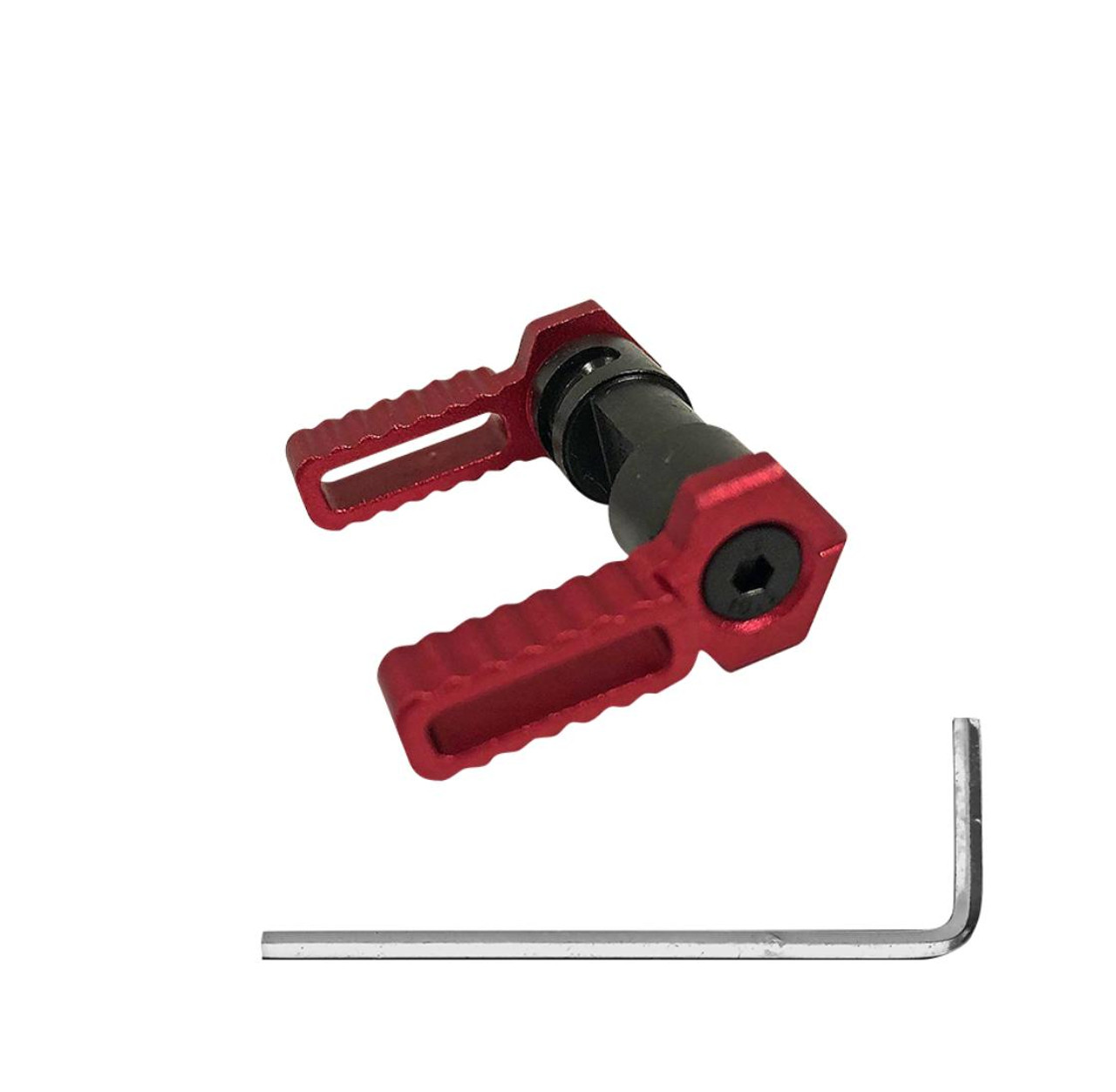 MCS AR-15 Dual Safety Selector Lever - Red 