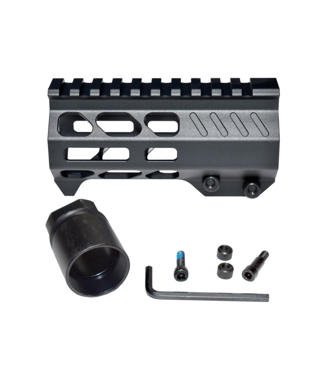 MCS 4.5" M-LOK Free Float Handguard with Integrated Hand Stop for 223/5.56 Uppers 