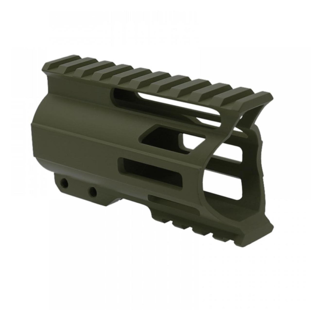 MCS AR-15 4" Combat Modular M-Lok Handguard "C" Cut - CERAKOTE OD Green 