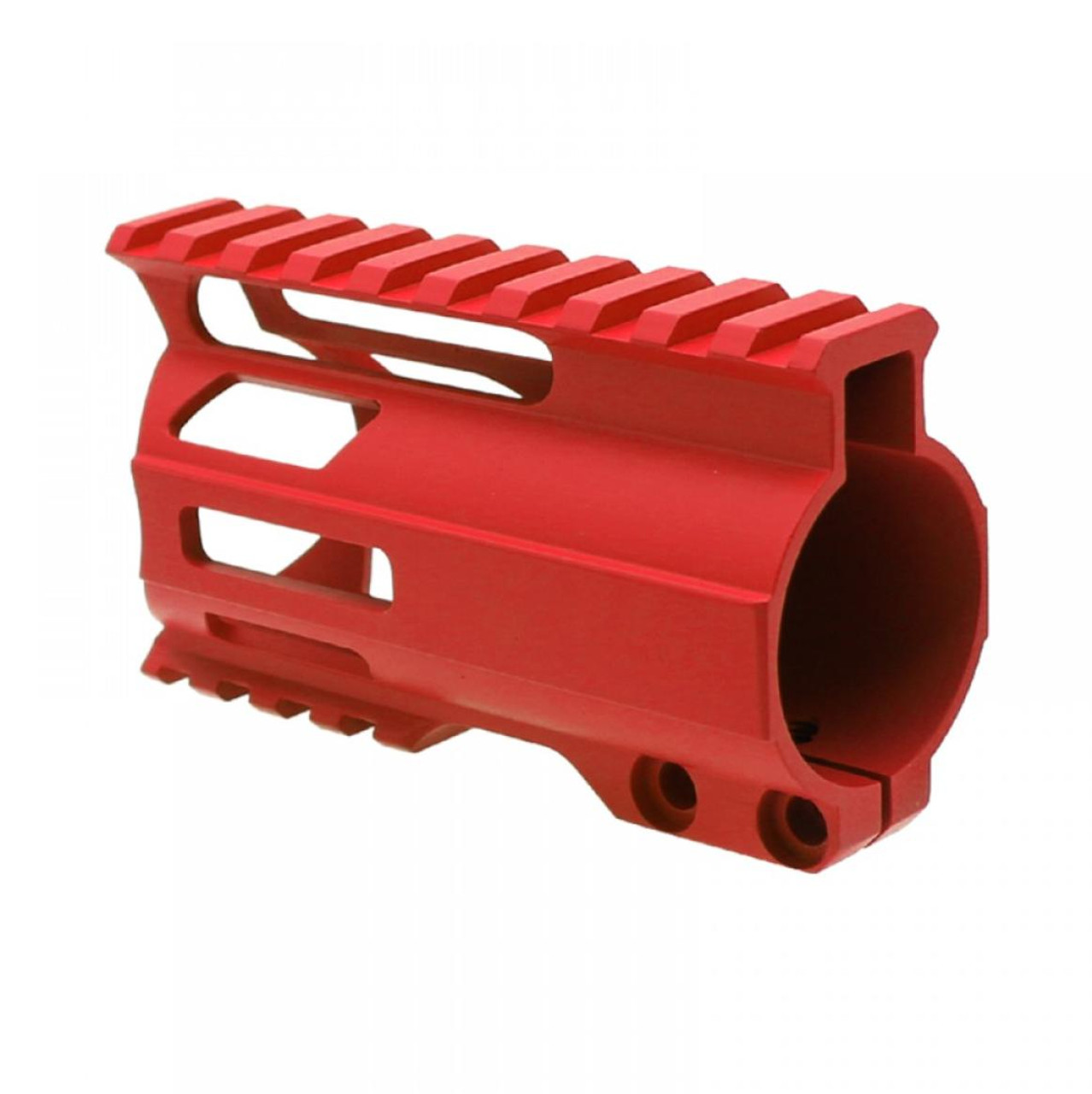 MCS AR-15 4" Combat Modular M-Lok Handguard "C" Cut - CERAKOTE Red 