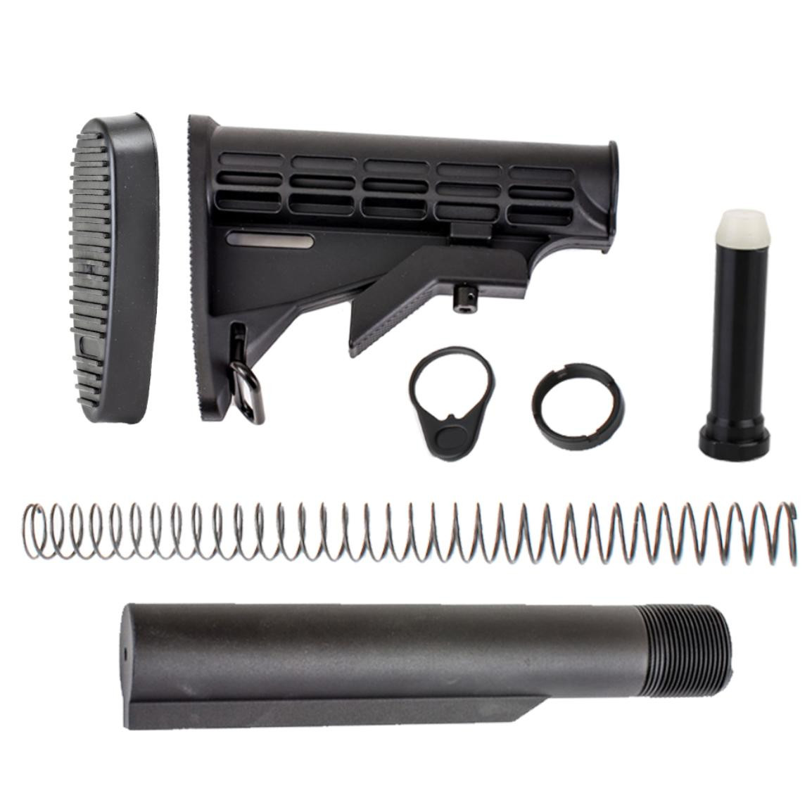 AR-15 6 Position Stock Kit w/ buttpad - Mil Spec