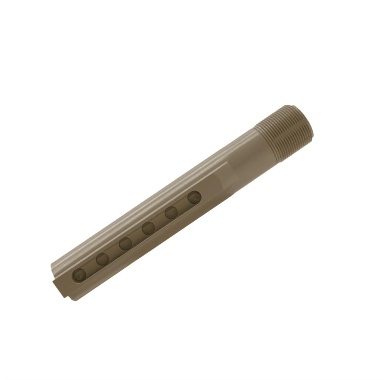 MCS AR15 Stock Buffer Tube -Mil-Spec -6 Positions - Cerakote FDE 