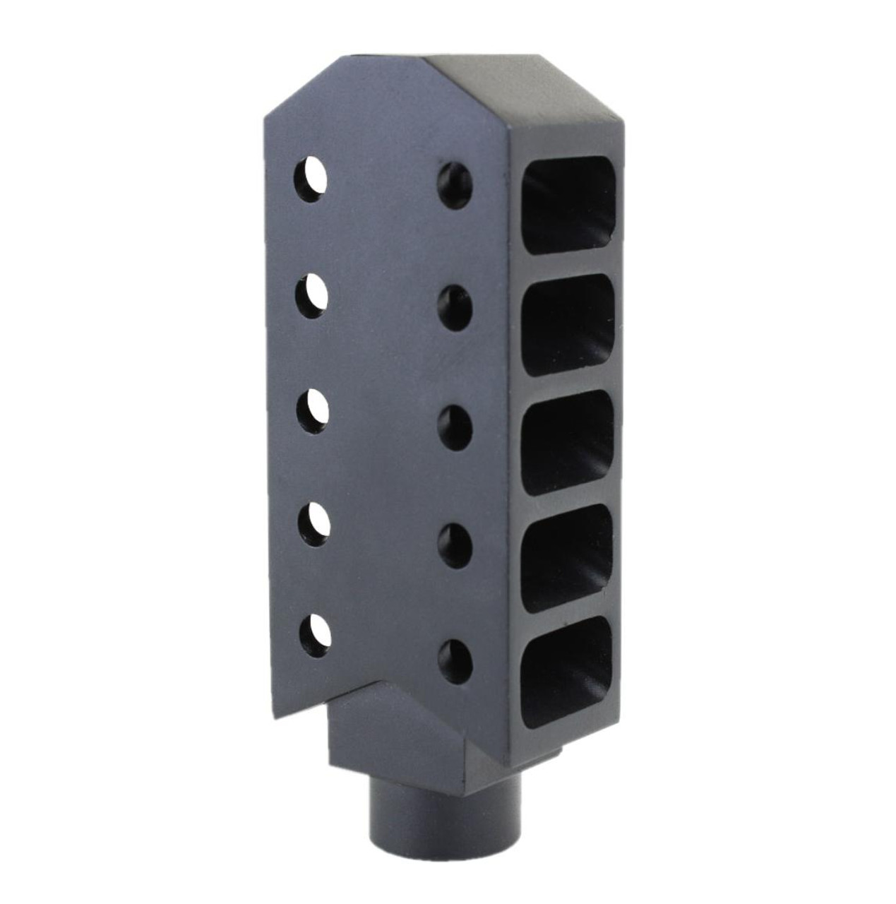 MCS AR-15/.223/5.56 Barrett Style "Tanker" Extended Length Muzzle Brake with Jam Nut 