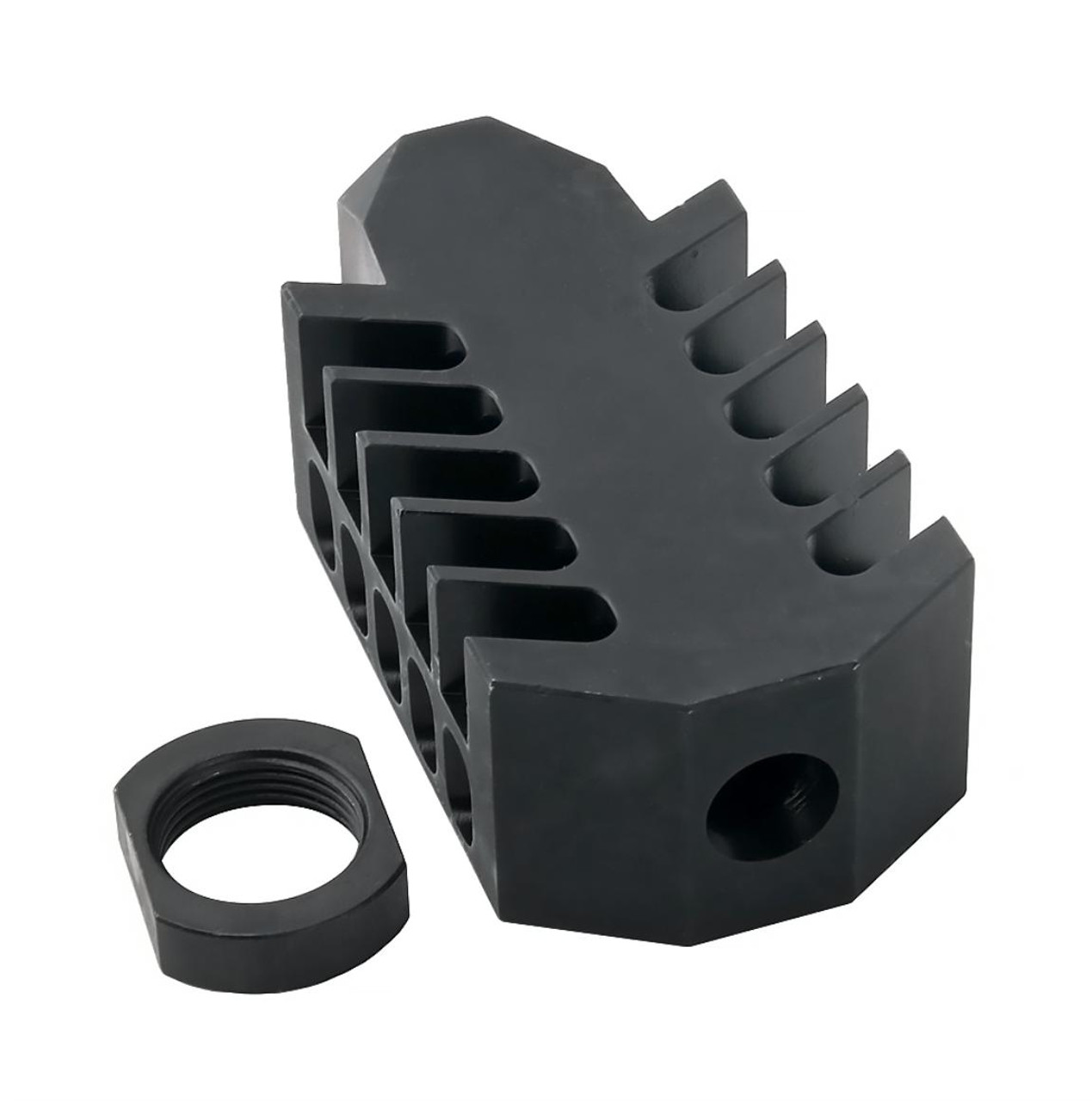 MCS AR-15 .223/5.56 Barrett Style "Tanker" Muzzle Brake v2 1/2x28" Thread Pitch "Aluminum " 