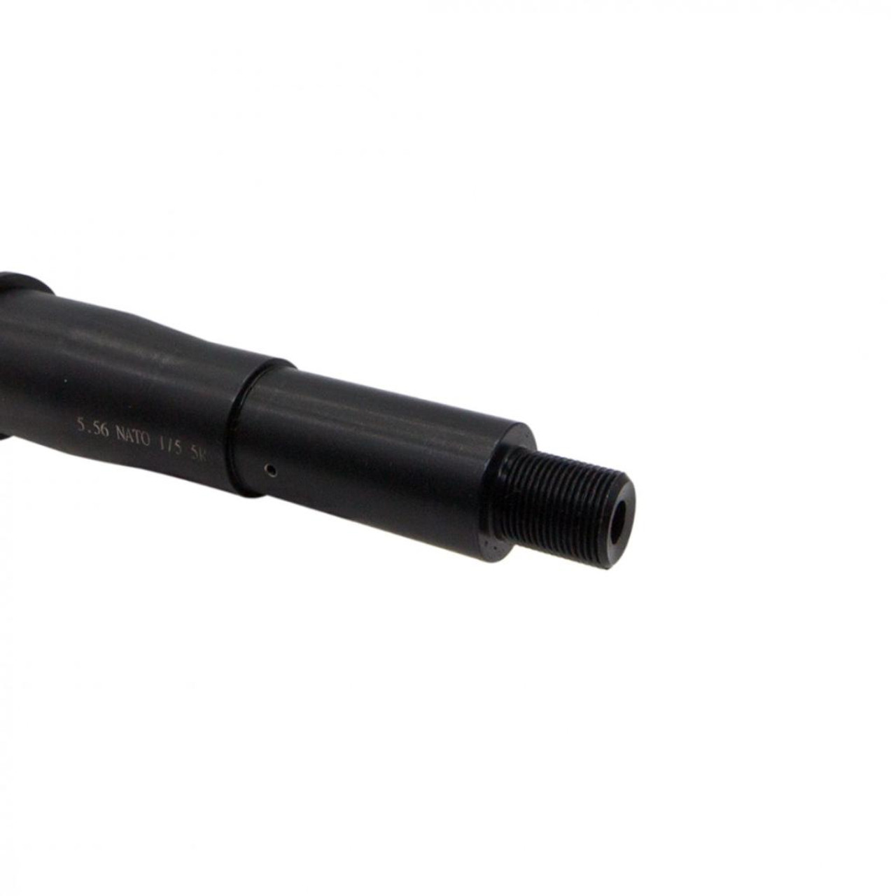 MCS AR-15 5.56 NATO 5'' Pistol Length Barrel 1:5 5R Twist Nitride and Micro Gas Tube - Made in USA 