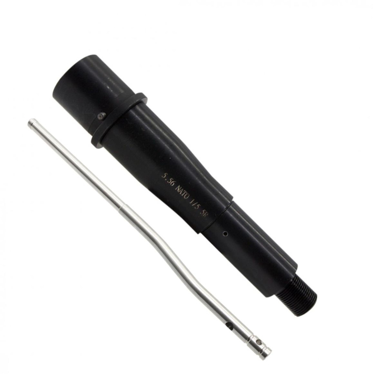 MCS AR-15 5.56 NATO 5'' Pistol Length Barrel 1:5 5R Twist Nitride and Micro Gas Tube - Made in USA 